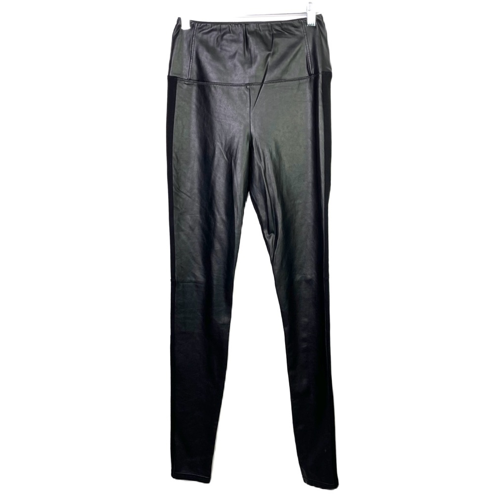 Aritzia Wilfred Free Daria Pant High Waisted Vegan Leather Leggings Black Size M - Picture 6 of 14